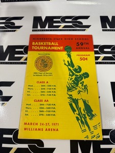1971 Vintage Minnesota State High School Basketball Program - #1