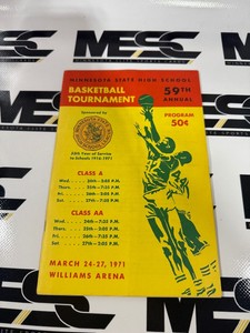1971 Vintage Minnesota State High School Basketball Program - #2