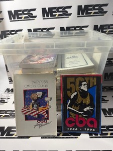 CBA Backetball Media Guides - ENTIRE BIN FULL - 1980s-2000s