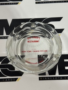 Bill Zubers Restaurant Vintage Ash Tray (New York Yankees Pitcher - Homestead, IA)
