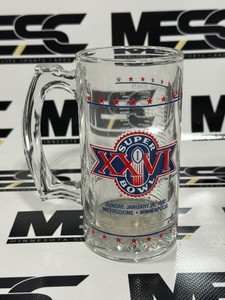 Super Bowl XXVI Football Game at Metrodome Glass
