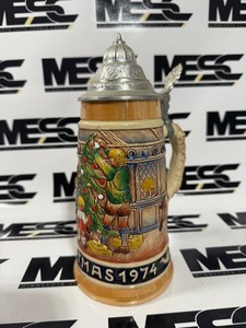 1974 Vintage German Christmas Bavarian Stein