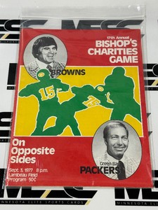 1977 Green Pay Packers vs. Cleveland Browns September 3rd Vintage Game Program