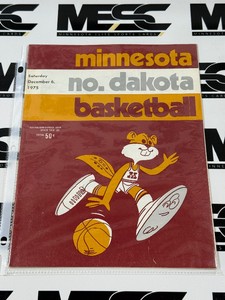 1975 University of Minnesota vs. North Dakota Vintage Basketball Program