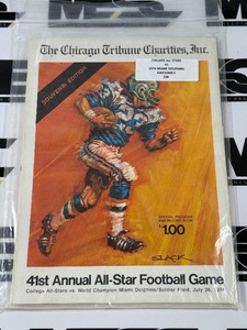 1974 College All-Stars vs. Miami Dolphins 41st Annual Football Game Vintage Program