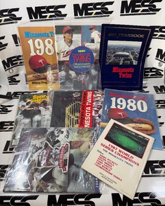 (9) Minnesota Twins Baseball Publications  Yearbooks  Programs