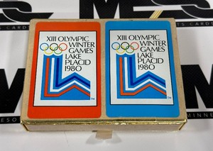 1980 XIII Olympic Winter Games Lake Placid (Miracle on Ice) Playing Card Set