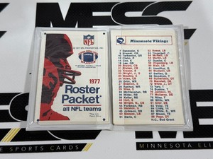 1977 NFL Roster Card Packet - Rocher Post-Bulletin