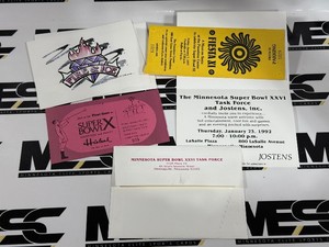 Lor of Various Super Bowl and Other Football Invited, Passes, Tickets