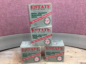 (4) Boxes ESTATE - High Velocity Magnum Steel - 12 ga. Shells 3