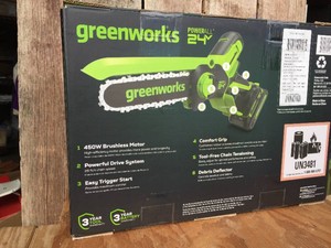 New GREENWORKS 24V 6 Pruning Saw - Unopened - New in box