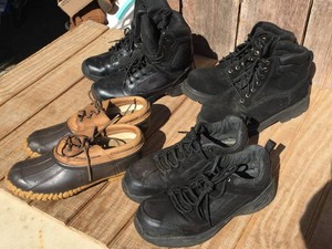(4) Pair Mens BootsShoes - BRAHMA - LACROSSE - INTERCEPTOR