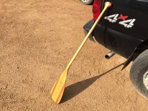 WE-NO-NAH CANOE - BentElbow Wooden Paddle 52