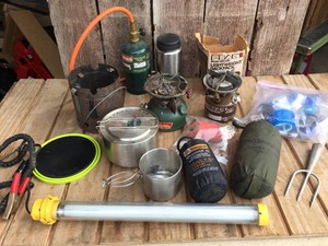 Camping Items - Coleman Stoves - Cook Pots - Ponchos - Hydro