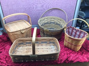 (4) Vintage LONGABERGER BASKETS - Nice