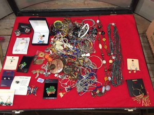 Assortment Estate Jewelry - Necklace - Earrings - Bracelet - Rings - Sterling