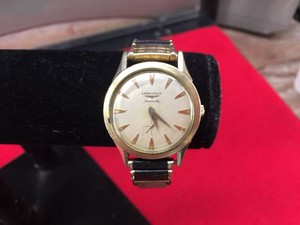 Vintage Mens LONGINES Automatic - 10K G.F. Watch - with Calendar Band