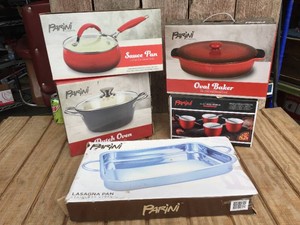 (5) Parini Pans - Baker - Dutch Oven - Like NIB
