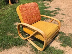 Nifty MCM Bamboo Lounge Chair - Outta Sight YellowOrange