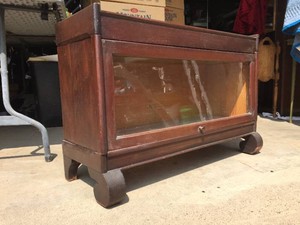 Antique Mahogany BARRISTER BOOKCASE - by WIDMAN