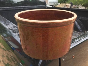 Vintage REDWING STONEWARE CO. - Albany Glaze Large Butter Crock