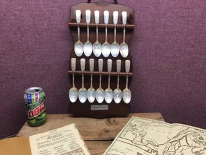 Vintage The Thirteen Original Colonies Bicentennial Spoon Collection - With Provenance