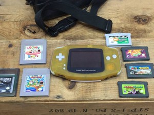 GAMEBOY ADVANCE - With 7 Game Cartridges - Mario