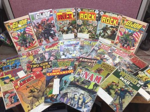 Vintage MilitaryCowboy Comic Books - SGT Rock - G.I. Joe