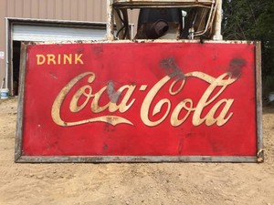 Fabulous 1940 A.A.W. Drink Coca Cola Metal Sign 6 x 3 Wow