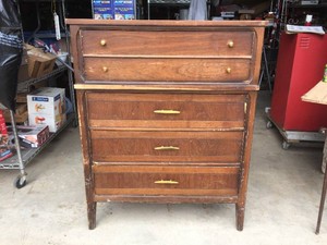 Vintage MCM - 4 Drawer Dresser Project 34 x 18 x 42 12