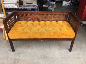 Vintage DONALDSONS Gold SetteHall Bench 44 x 17 34 x 25 34