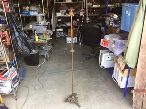Vintage Ornate Heavy Cast Floor Lamp - Benjamin Socket