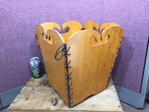 Vintage Collapsible Wood Basket