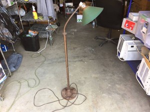 Antique Poseable Floor Lamp - Cast Base