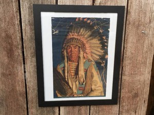 WINOLD REISS - Vintage MANY GUNSBlackfeet Indian Brave - Promo Poster
