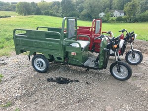 ELECTRIC TRICYCLE WITH BED&nbsp GREEN