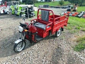 ELECTRIC TRICYCLE WITH BED RED