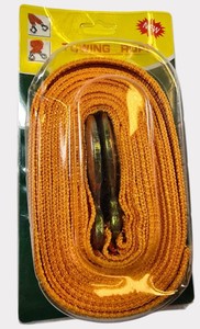 Heavy-Duty Orange Vehicle Towing Rope with Metal Safety Hooks  NEW