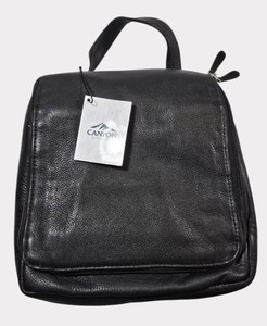 CANYON Outback Leather Black Hanging Travel Toiletry Organizer Bag  Style T424-03  NEW