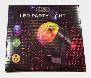 LED Party Disco Light  Multicolor Sound Activated DJ Dance Lighting  Auto Mode  NEW