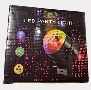 Multicolor LED Disco Ball Party Light  Sound Activated DJ Dance Floor Lighting  NEW