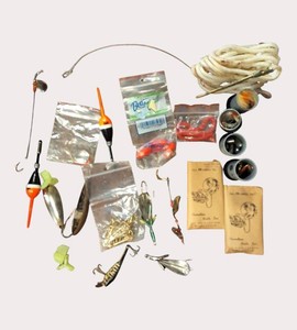 Vintage Fishing Tackle Lot  Lures, Hooks, Bobbers & Accessories