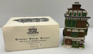 Vintage Collectible Department 56 Heritage Village Collection Dickens Village Series  The Flat Of Ebenezer Scrooge In Original Box