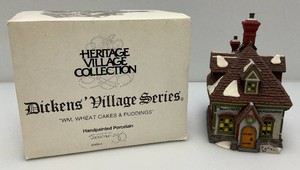 Vintage Collectible Department 56 Heritage Village Collection Dickens Village Series WM. Wheat Cakes & Puddings In Original Box