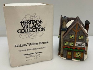 Vintage Collectible Department 56 Heritage Village Collection Dickens Village Series Kingfords Brew House In Original Box