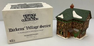 Vintage Collectible Department 56 Heritage Village Collection Dickens Village Series T. Puddlewick Specacle Shop In Original Box