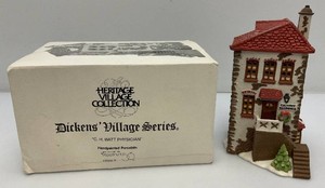 Vintage Collectible Department 56 Heritage Village Collection Dickens Village Series C.H. Watt Physician In Original Box