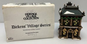 Vintage Collectible Department 56 Heritage Village Collection Dickens Village Series Blenham St. Bank In Original Box