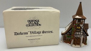 Vintage Collectible Department 56 Heritage Village Collection Dickens Village Series Old Michael Church In Original Box
