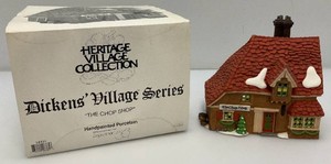 Vintage Collectible Department 56 Heritage Village Collection Dickens Village Series The Chop Shop In Original Box